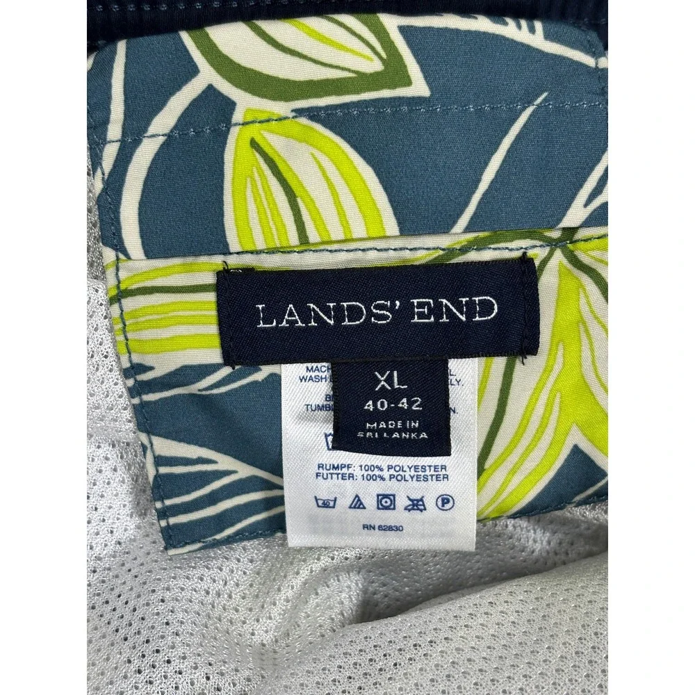 Lands' End Swim‎ Trunks Board Shorts XL 40 42 Tropical Beach